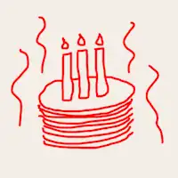 icône gâteau d'anniversaire